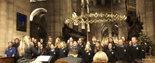 Singing at the Cathedral for Christmas!
